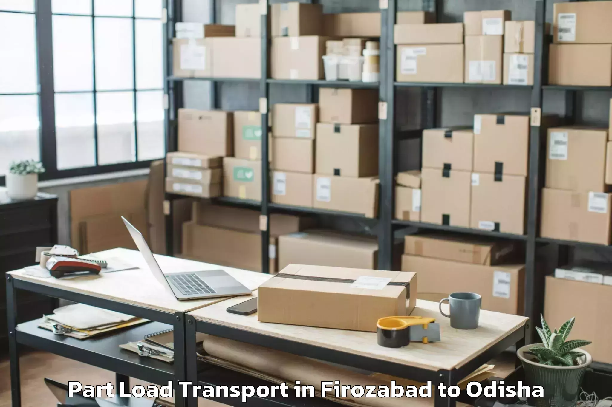 Affordable Firozabad to Baripada Part Load Transport